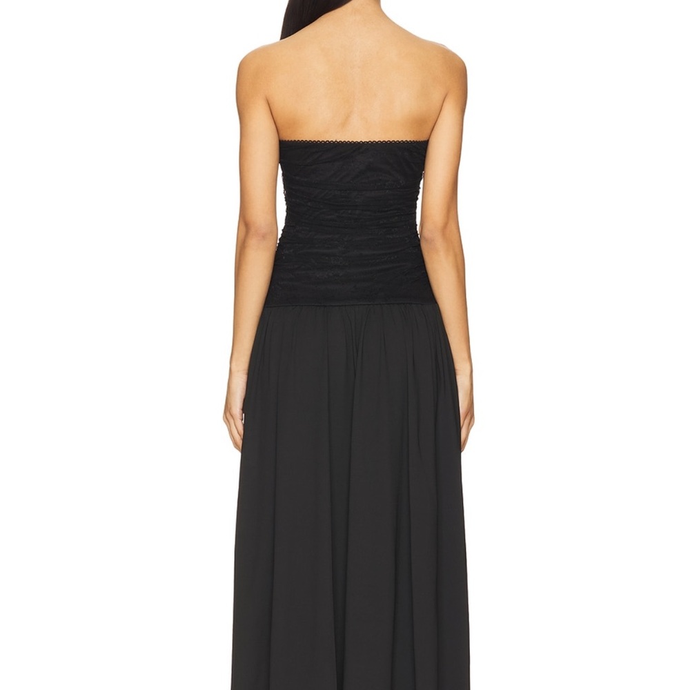 REVOLVE Black Strapless Midi Dress - Picture 3 of 5